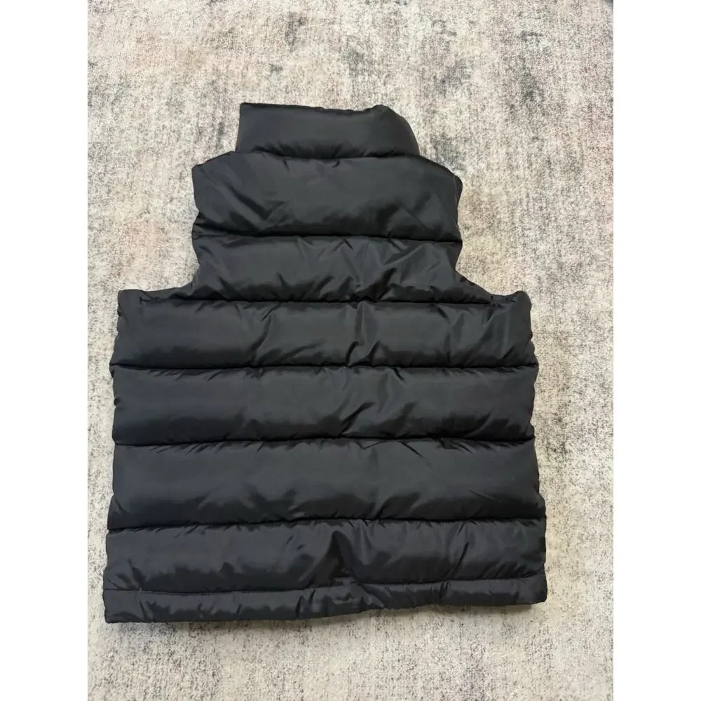 Gap Kids Navy Black Puffer Vest Zip Up Jacket Winter Warm Fall Sz XS/4-5